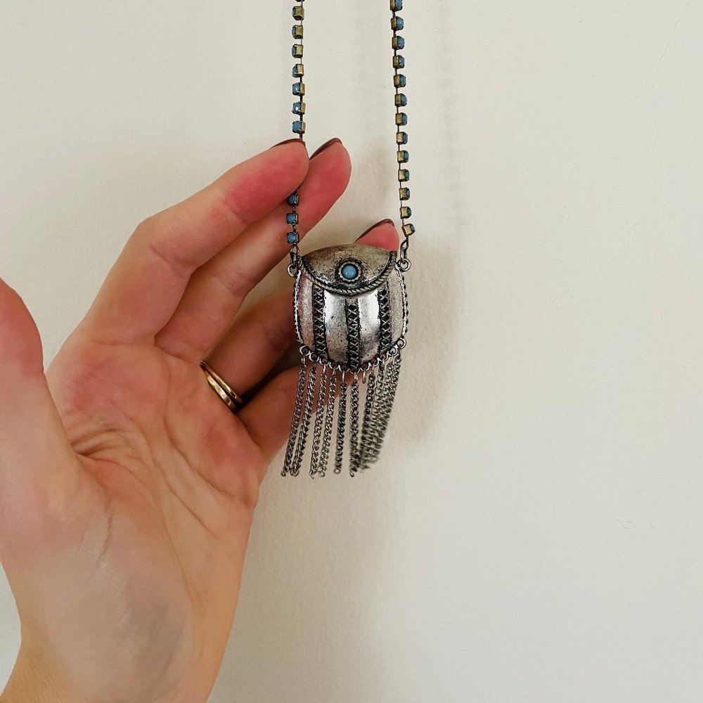 American Eagle │Silver & Turquoise Necklace